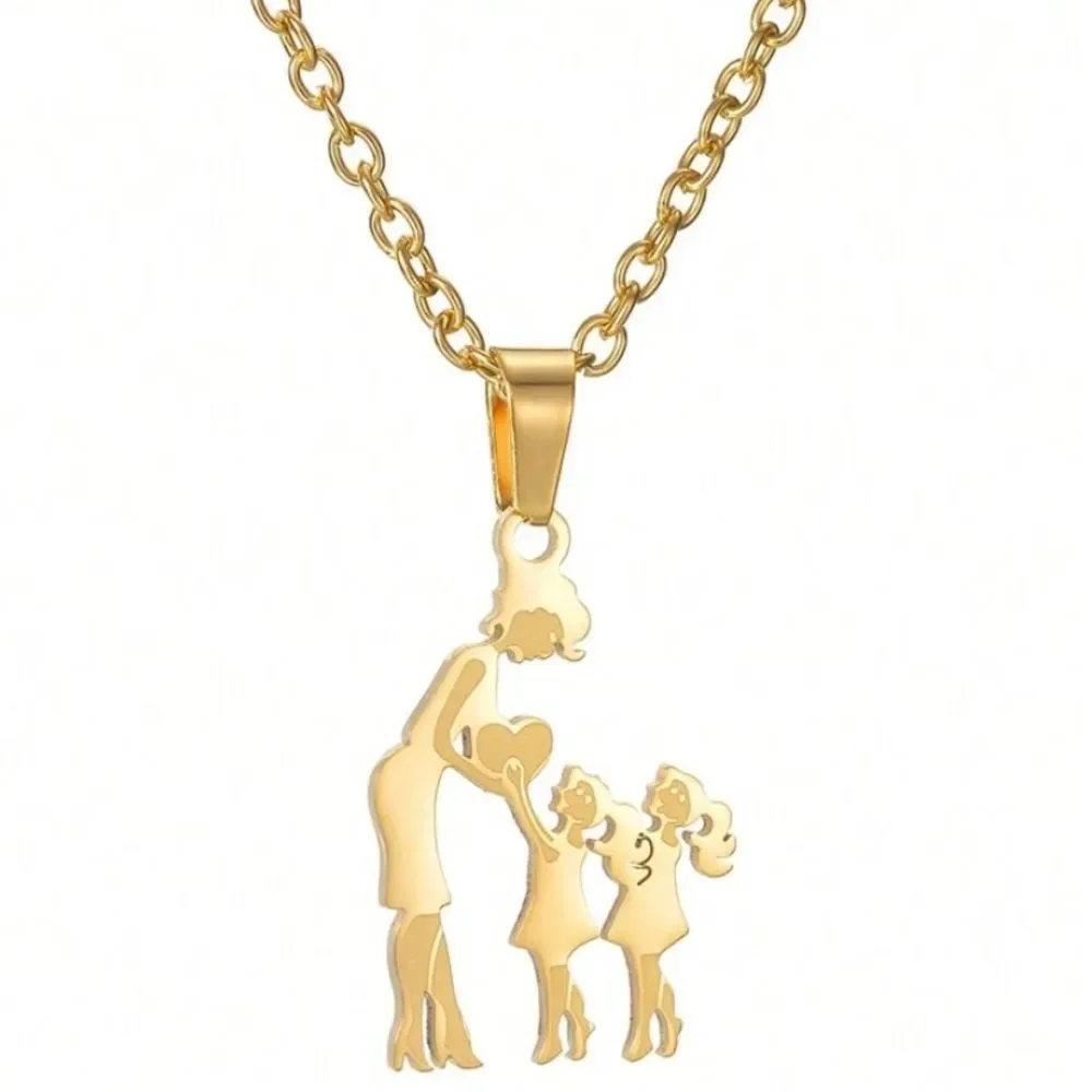 3for$20 Mother Son Daughter Pendant Necklace Women's adjustable Necklace